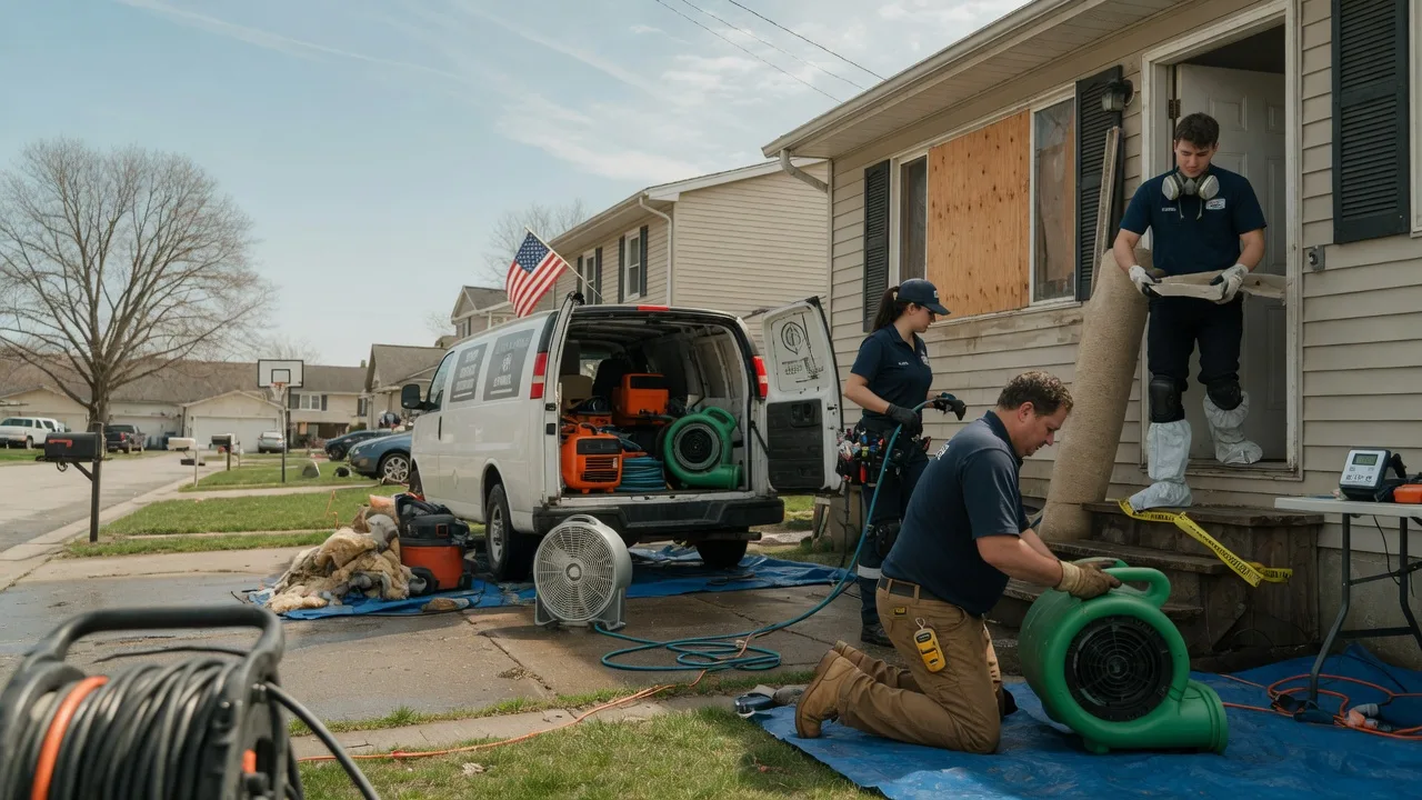 Water Damage Restoration in Viola, IL near me